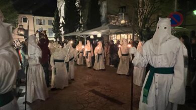 Imatge de la processó del Dijous Sant a Pollença any 2025 de Gracià Sànchez per a Punt informatiu.