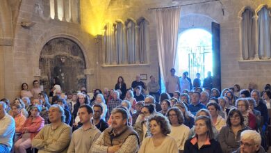 "Imatge de l'església del Puig a Pollença durant la Diada del Puig de 2025"