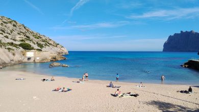 Cala barques foto de pere llobera per a punt informatiu