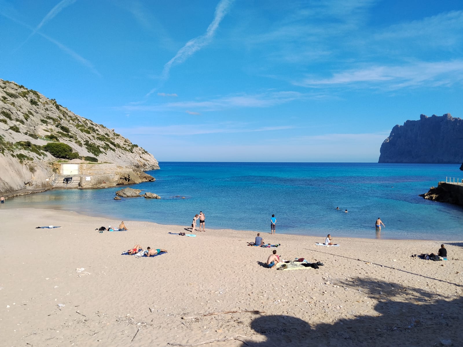 Cala barques foto de pere llobera per a punt informatiu