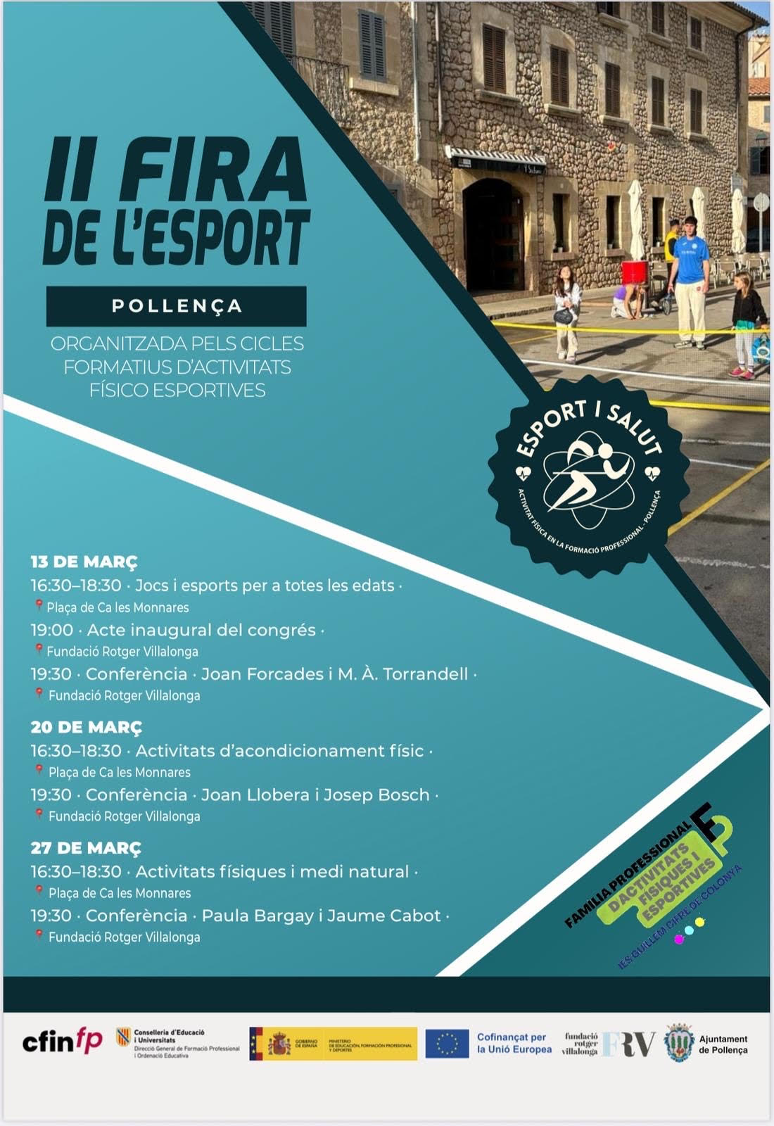 Cartell de la II Fira de l'Esport IES Guillem Cifre de Colonya