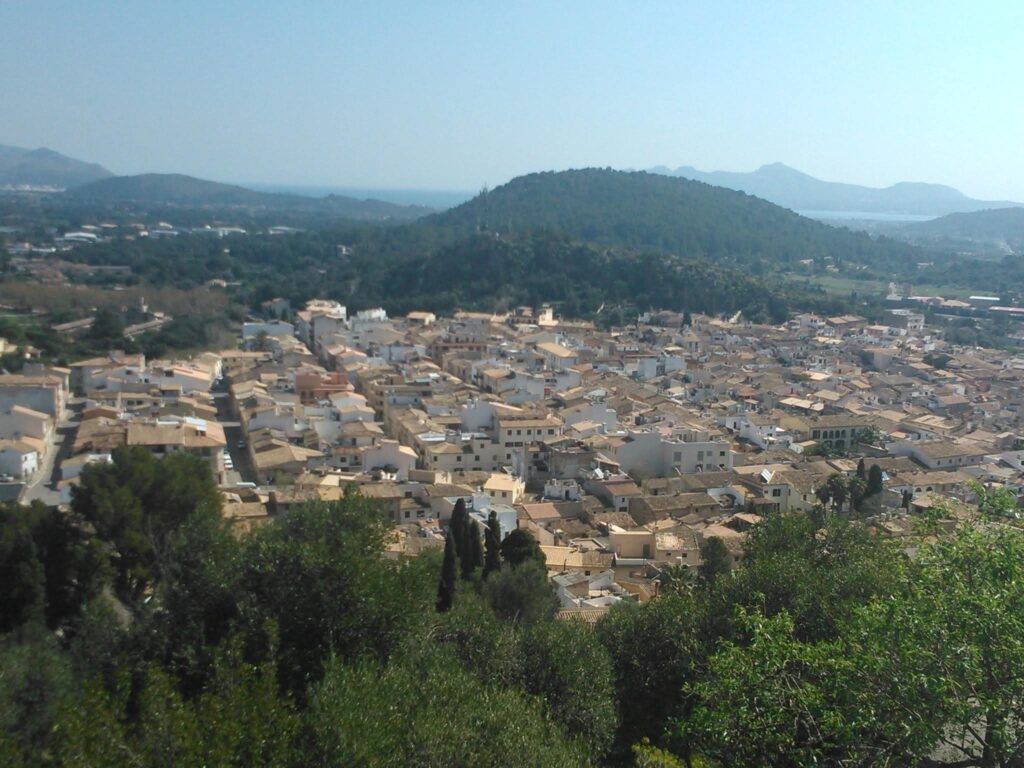 Pollença vista des del Calvari foto d'Andreu Salom per a punt informatiu