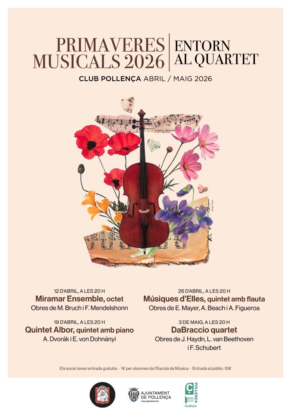 Cartell Primaveres Musicals 2026 Club Pollença