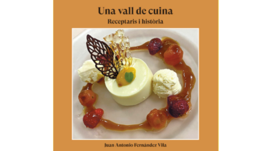 Portada del llibre Una vall de cuina de Juan Antonio Fernández Vila, El Gall Editor.