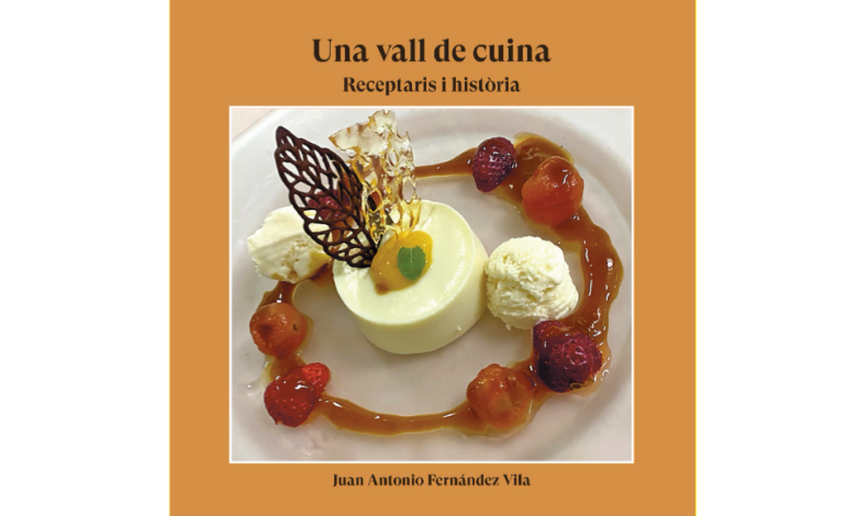 Portada del llibre Una vall de cuina de Juan Antonio Fernández Vila, El Gall Editor.