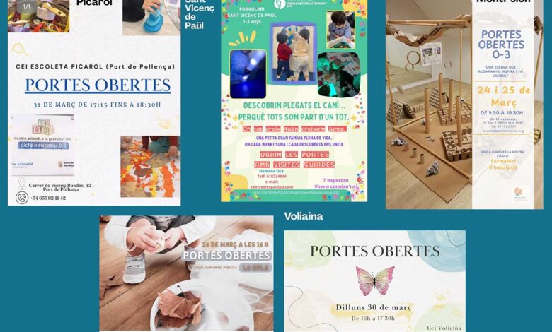 Escoletes municipi de Pollença portes obertes