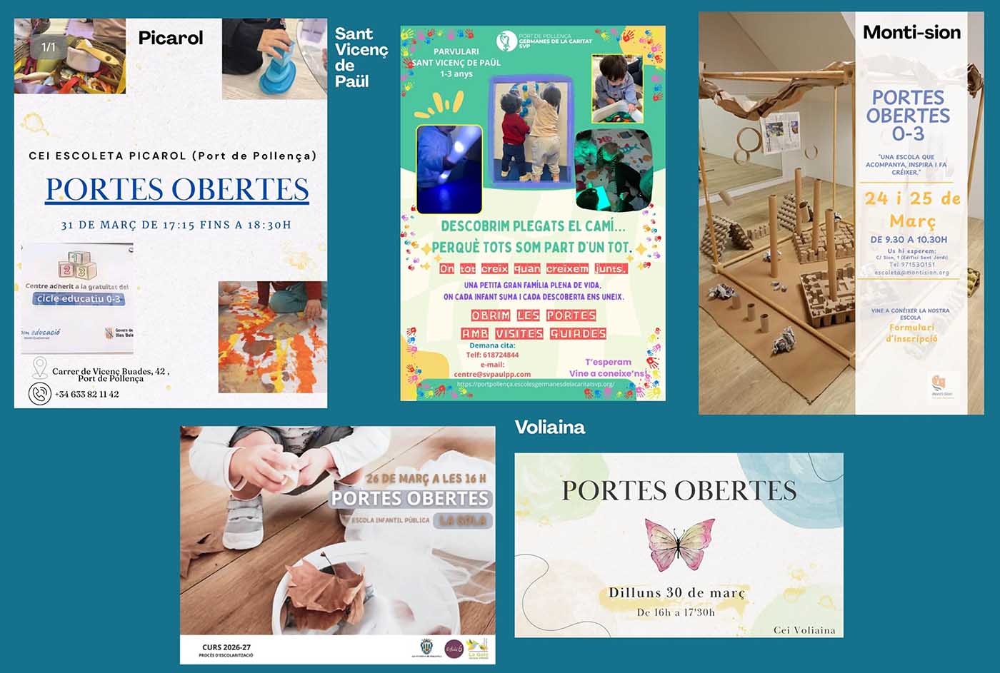 Escoletes municipi de Pollença portes obertes