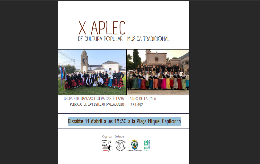 Cartell aplec cultura popular 2026