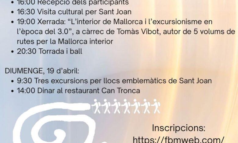 Cartell VII Arreplegada Excursionista de Mallorca a Sant Joan