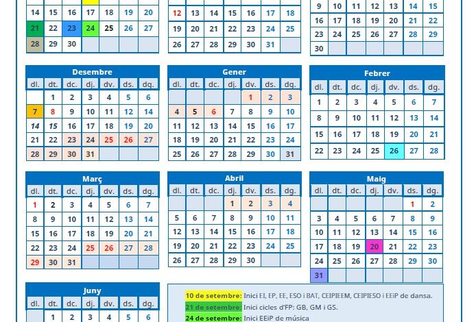 Calendari escolar 2026 2027