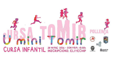 Cartell cursa tomir u mini tomir a Pollença