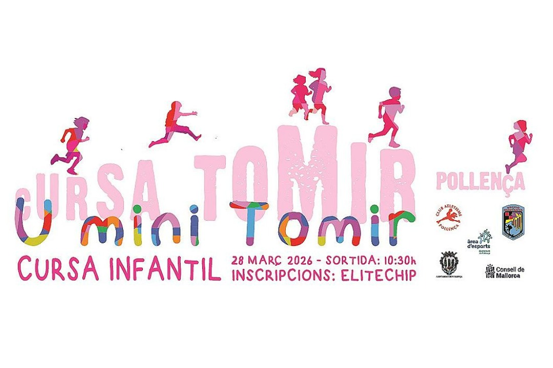 Cartell cursa tomir u mini tomir a Pollença