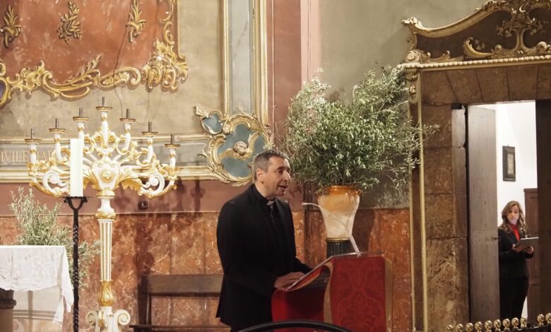 Vicenç Miró va dir el pregó de Setmana Santa a Pollença