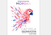 Detall del cartell de la presentació de morgan de cappela