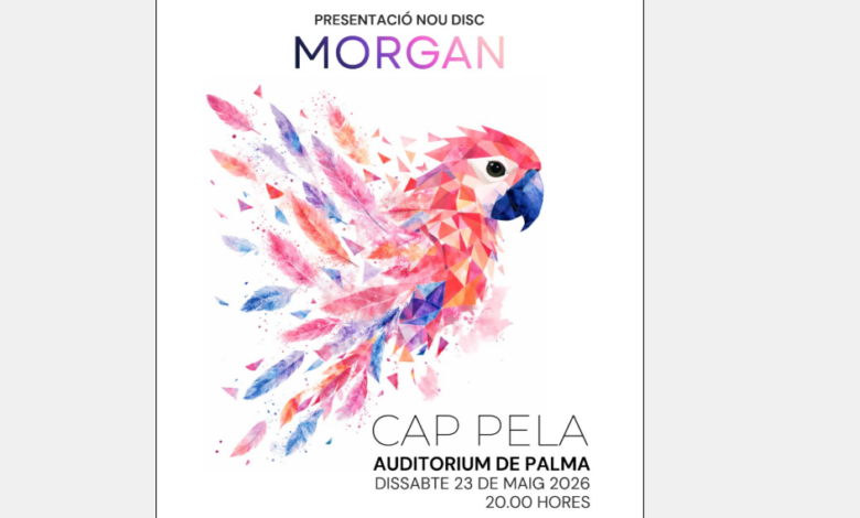 Detall del cartell de la presentació de morgan de cappela