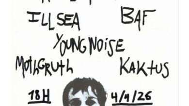 Cartell del festival Teenage Noise Vol. 2 al Port de Pollença amb els grups participants.