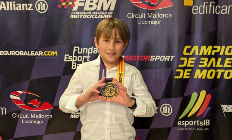 Lluc Martorell campió trial iniciació 80cc Gala FBM 2025.