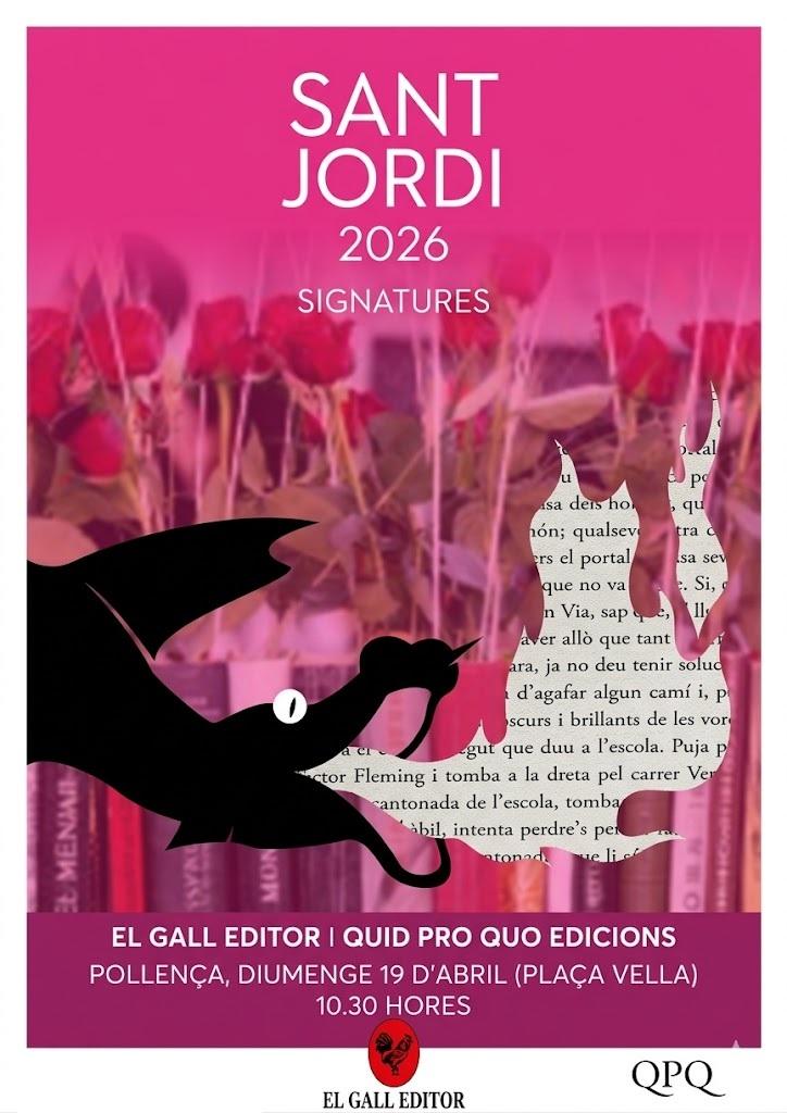 cartell signatures el gall editor i quid pro quo