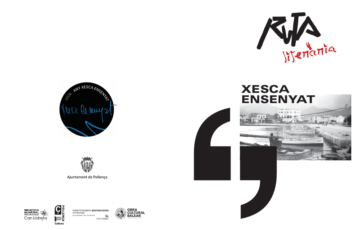 díptic ruta literària xesca ensenyat