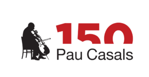 logotip commemoració 150 aniversari naixement pau casals