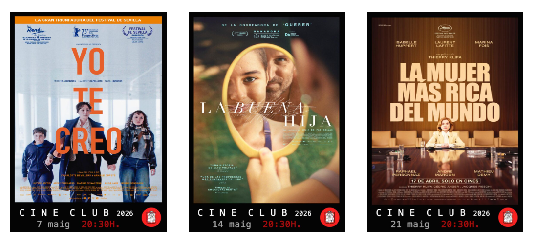 cartells cinema club maig